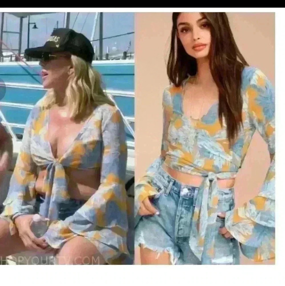 Goodnight Macaroon Wrap Top - Picture 2 of 8